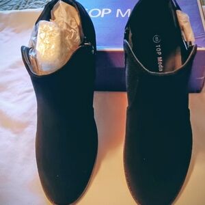 Top Moda Women's Black Ankle Boots